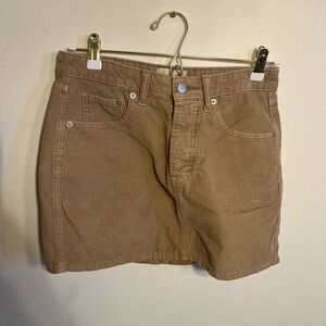 Universal Thread Corduroy Mini Skirt in Tan